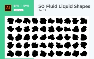 Fluid Liquid Shape V1 50 SET 13