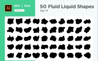 Fluid Liquid Shape V1 50 SET 17