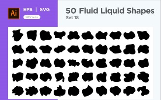 Fluid Liquid Shape V1 50 SET 18