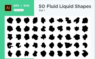 Fluid Liquid Shape V1 50 SET 1