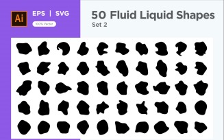 Fluid Liquid Shape V1 50 SET 2