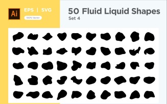 Fluid Liquid Shape V1 50 SET 4