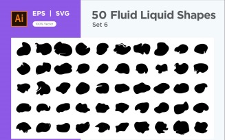Fluid Liquid Shape V1 50 SET 6
