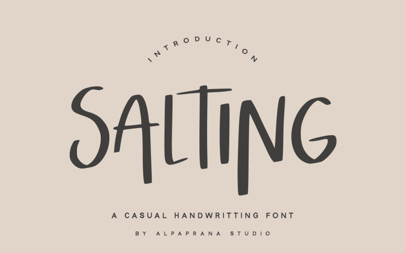 Salting - Handwritten Font