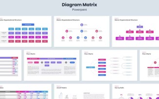 Diagram Matrix Infographic - Powerpoint