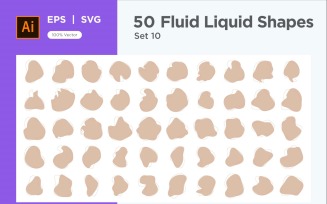 Fluid Liquid Shape V2 50 SET 10