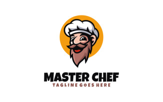 Master Chef Simple Mascot Logo