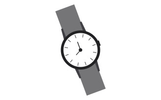Wrist watch illustrated and colored in vector