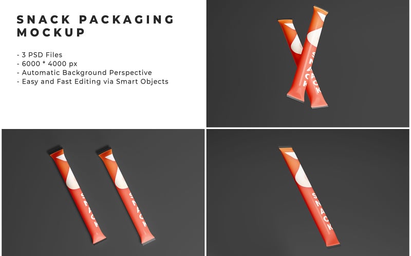 Snack Packaging Mockup Template 1 Product Mockup