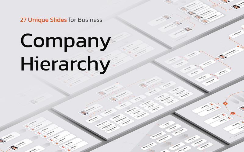 Company Hierarchy for PowerPoint PowerPoint Template