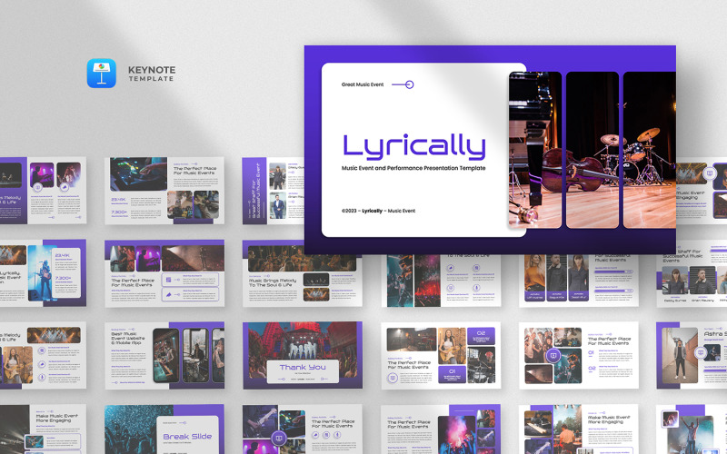 Lyrically - Music Event Festival Keynote Template