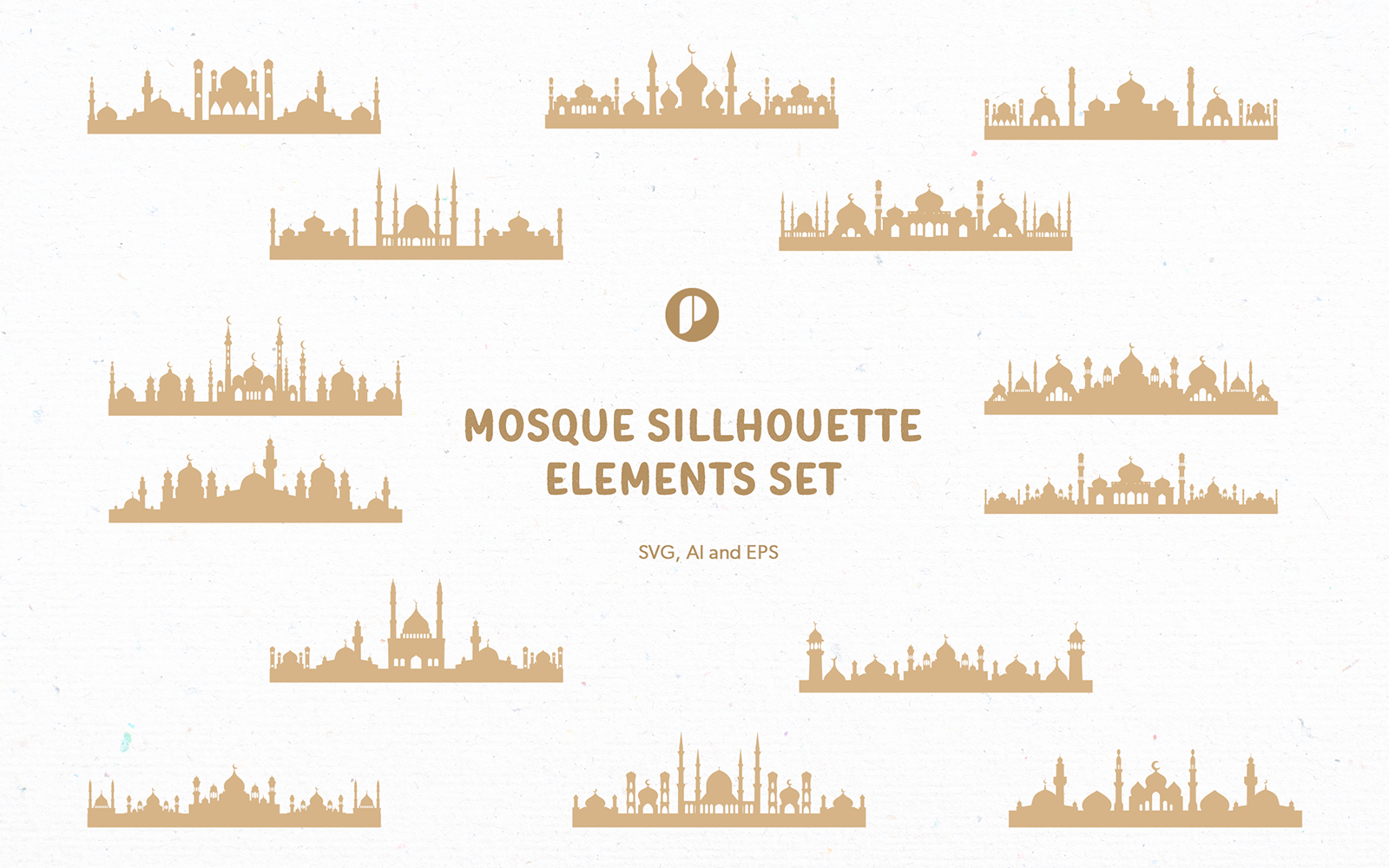 Kit Graphique #342155 Mosque Silhouette Divers Modles Web - Logo template Preview
