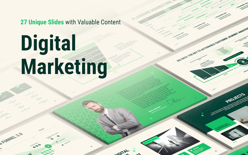 Digital Marketing Planning for PowerPoint PowerPoint Template
