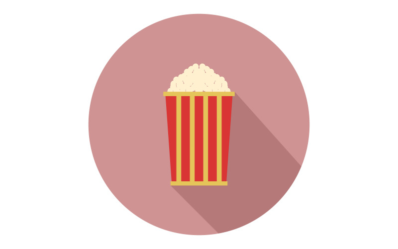 Pop corn illustrated on white background in vector Vector Graphic
