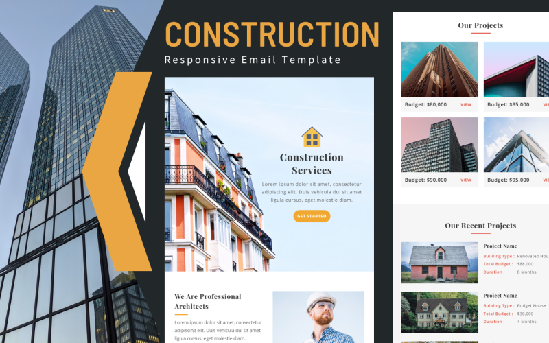 Construction – Multipurpose Responsive Email Template Newsletter Template