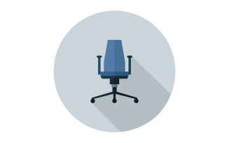 Office chair illustrated in vector