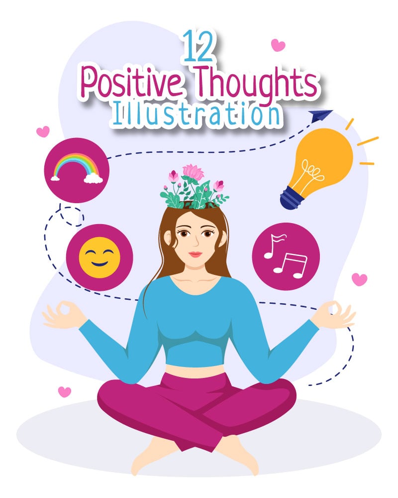 Kit Graphique #342372 Positive Thoughts Divers Modles Web - Logo template Preview