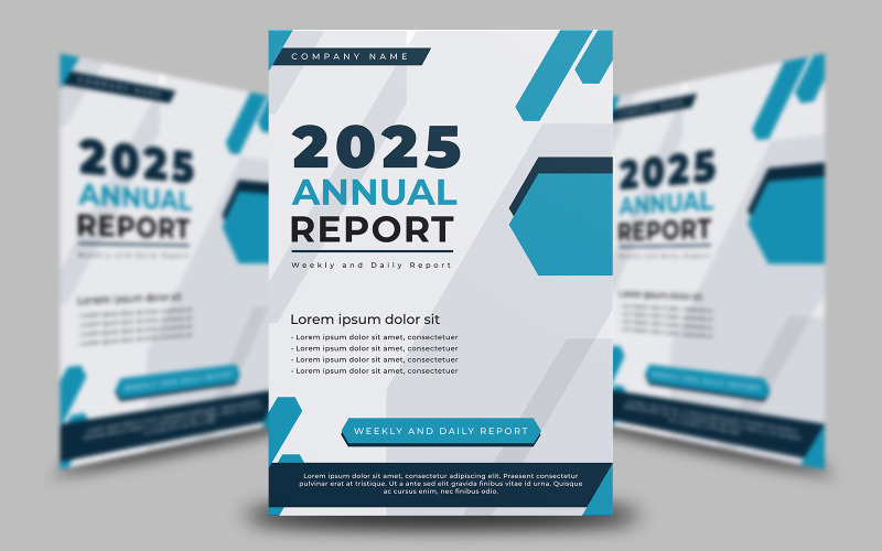 Anual Report Flyer Template Corporate Identity