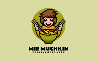 Mie Muchkin Mascot Cartoon Logo