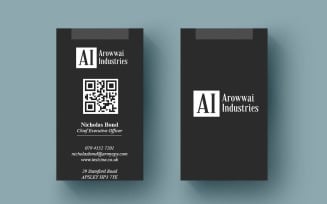 Minimal Vertical Business Cards