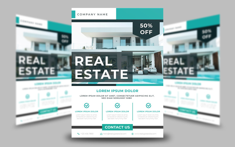 Real Estate Flyer Template 5 Corporate Identity