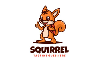 Squirrel Mascot Cartoon Logo 5