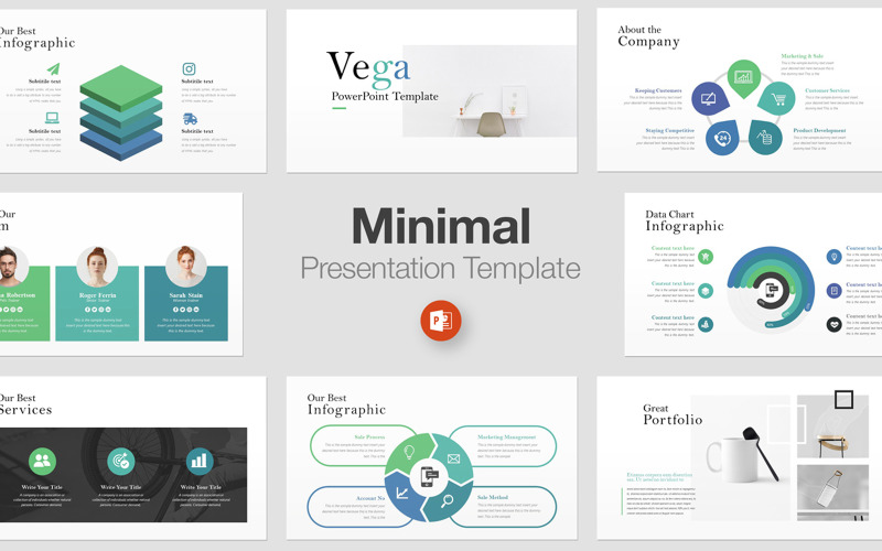 Vaga PowerPoint presentation template PowerPoint Template