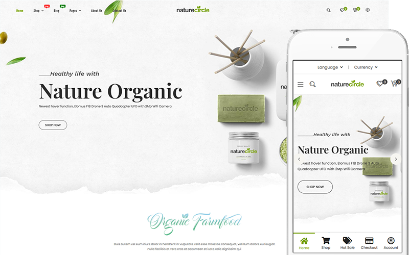 Nature Circle WooCommerce Themes 342428