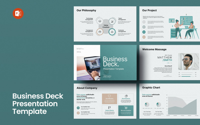 Business Deck Presentation Layout Template PowerPoint Template