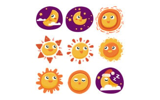 Sun Moon Collection Illustration