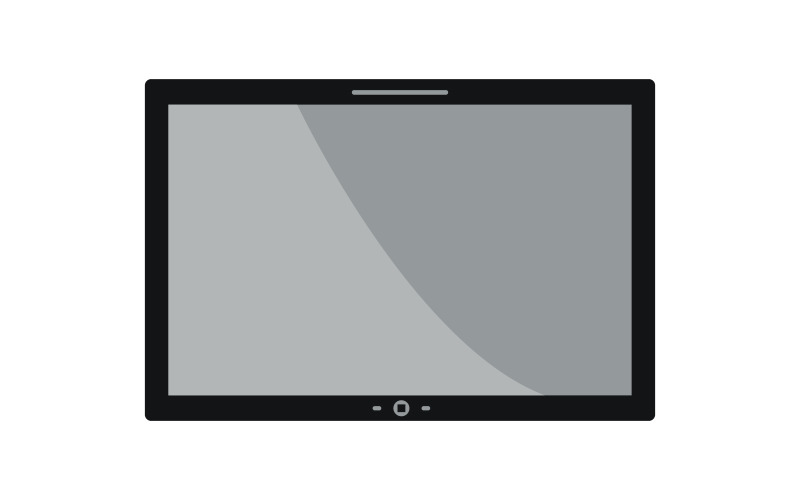 Tablet in vector on a white background Vector Graphic