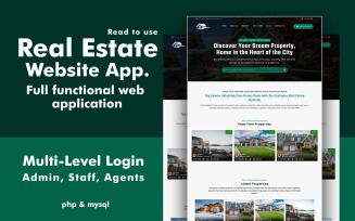 Teghomes - Real Estate Agency Website Application with php and Mysql Database