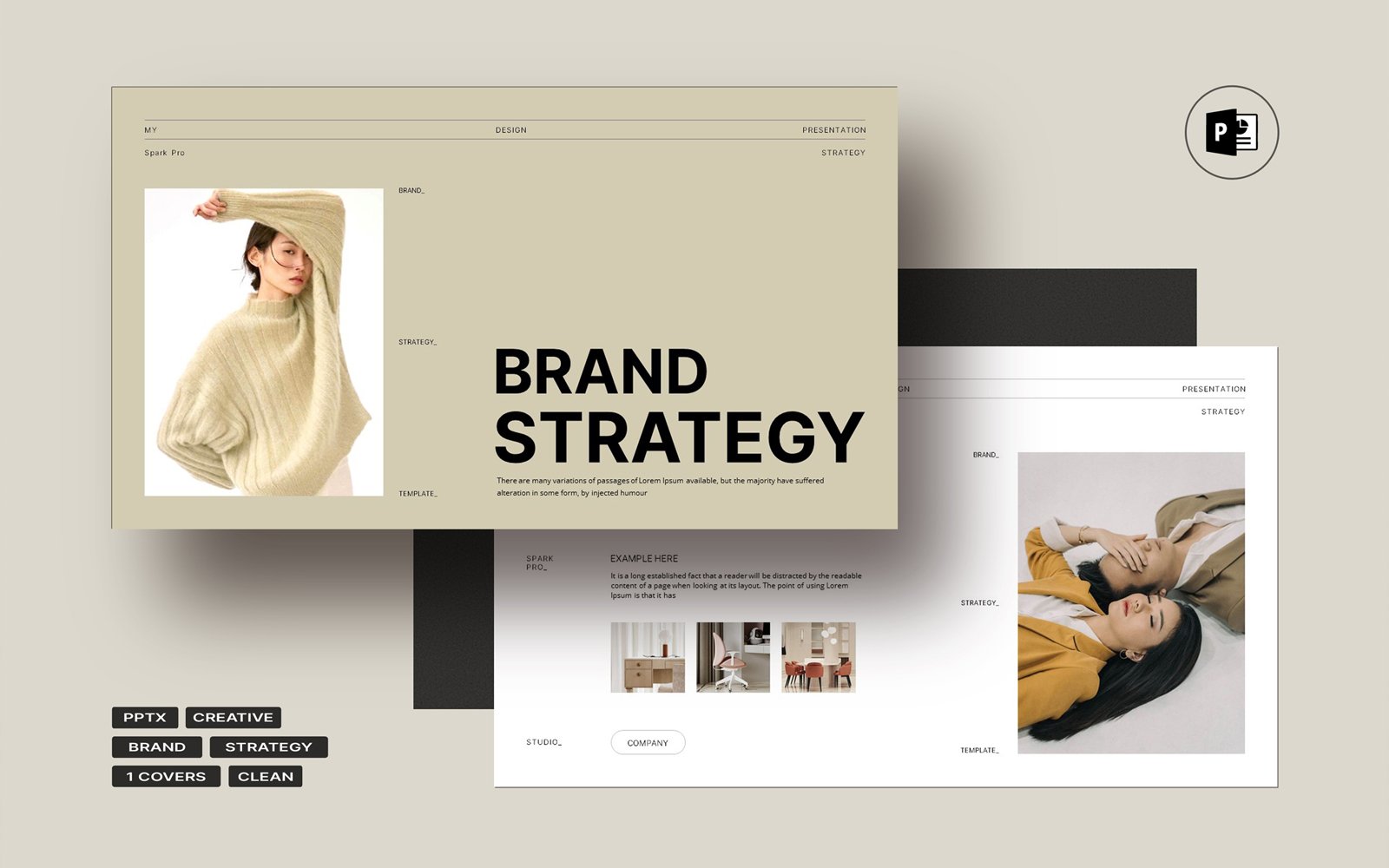Kit Graphique #342518 Strategie Presentation Web Design - Logo template Preview
