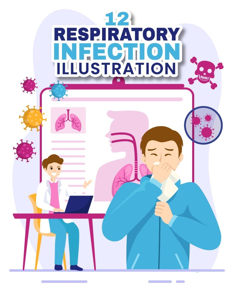 Kit Graphique #342527 Respiratoire Infection Divers Modles Web - Logo template Preview