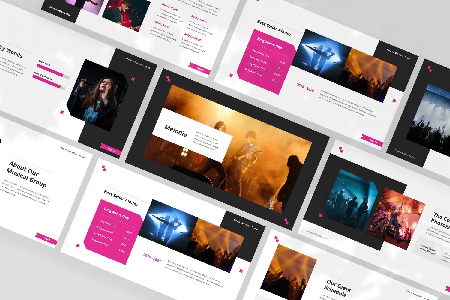 Template #342579 Musical Band Webdesign Template - Logo template Preview