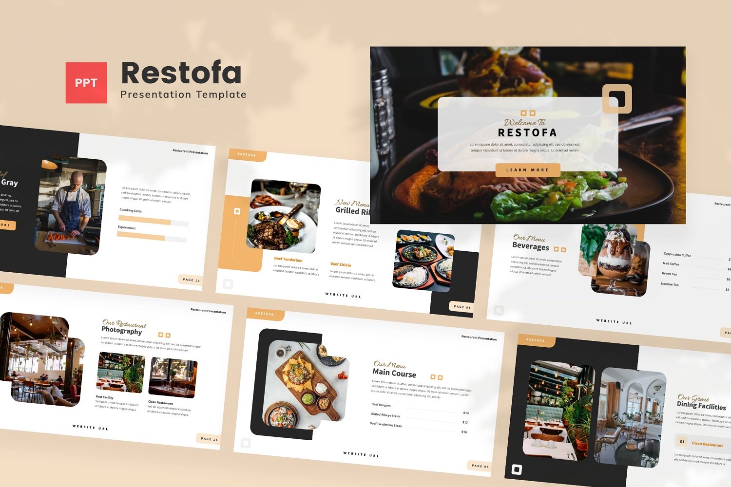 Template #342581 Cafe Dining Webdesign Template - Logo template Preview