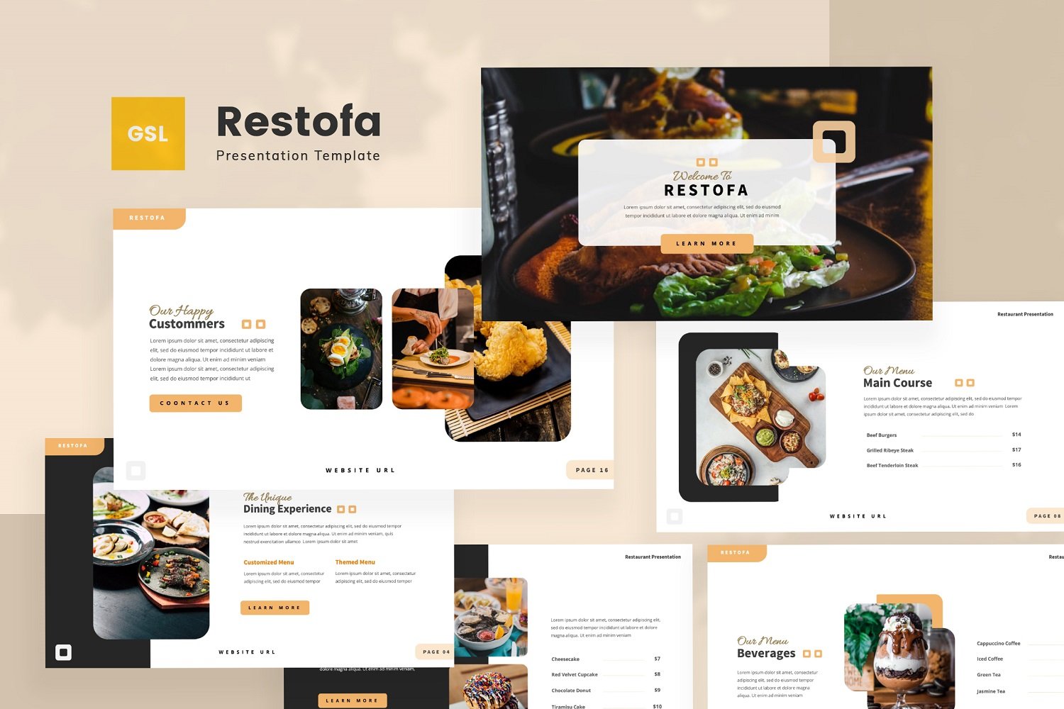 Template #342583 Cafe Dining Webdesign Template - Logo template Preview