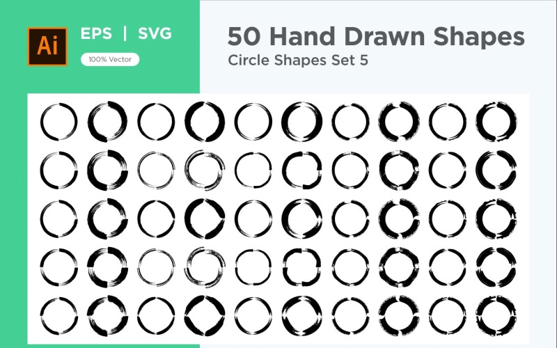 Circle Shape 50_Set V - 05 Vector Graphic