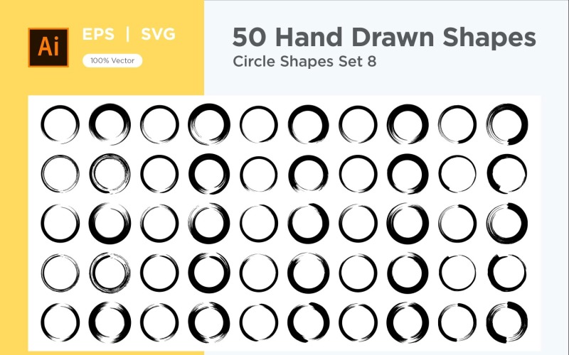 Circle Shape 50_Set V - 08 Vector Graphic