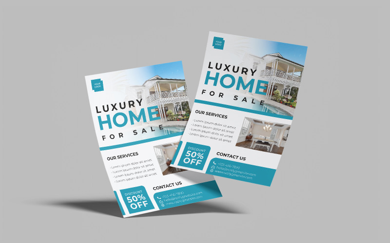 Luxury Home For Sale Flyer Template 3 Corporate Identity