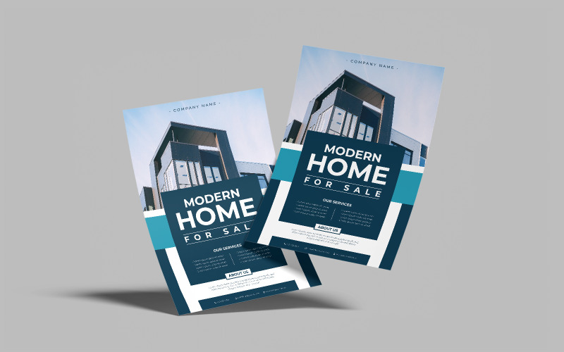Modern Home For Sale Flyer Template 2 Corporate Identity