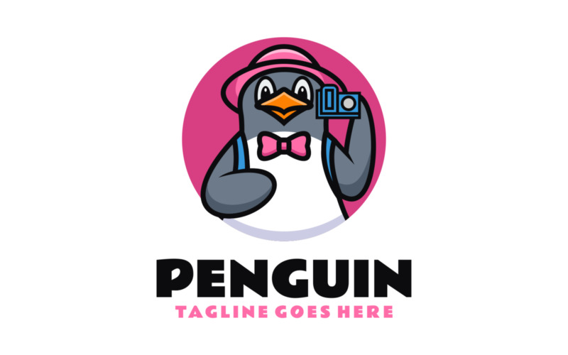 Penguin Mascot Cartoon Logo 2 Logo Template