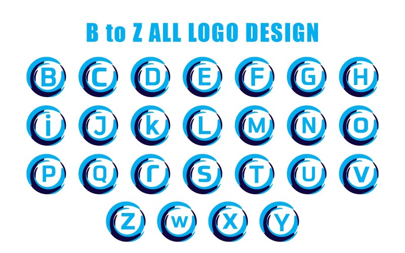 Professional Company B to Z Letter logo Design - Brand Identity Logo Template