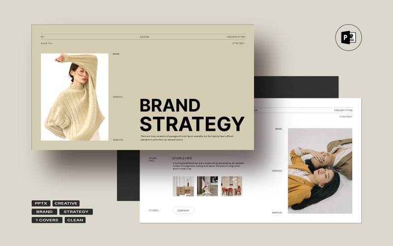 Simple Brand Strategy Presentation PowerPoint Template