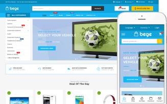 Bege - Website Template for Digital, Electronics Shop