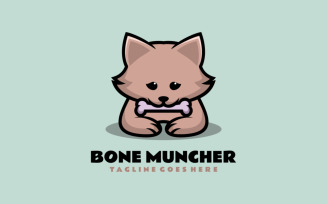 Bone Muncher Mascot Cartoon Logo