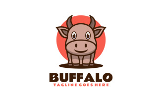 Buffalo Mascot Cartoon Logo 2