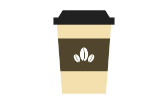 Coffee cup illustrated in vector and colored