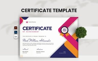Creative Awards Certificate