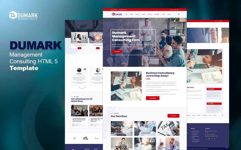 Dumark - Management and consulting company HTML5 Template Website Template